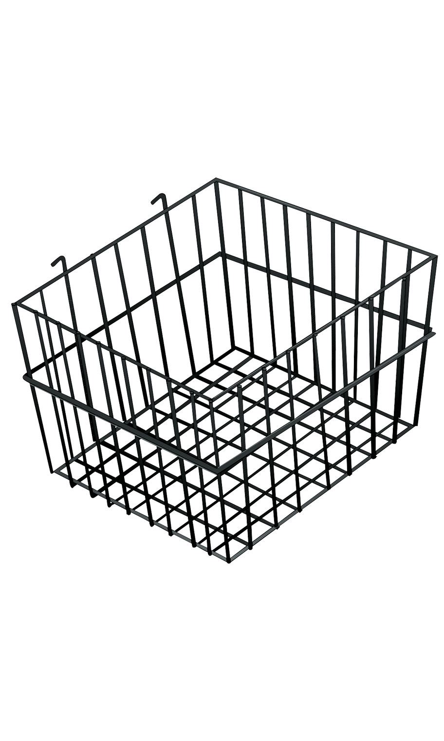 Metal Wire Basket for Wire Grid Wall 12" x 12" x 8" SSW