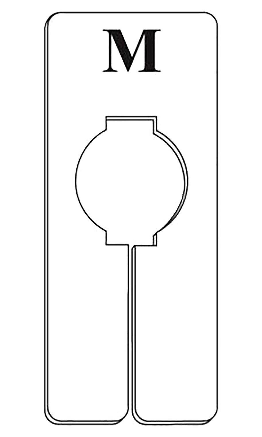 Wholesale 'M' Rectangular Size Dividers Medium Store Supply