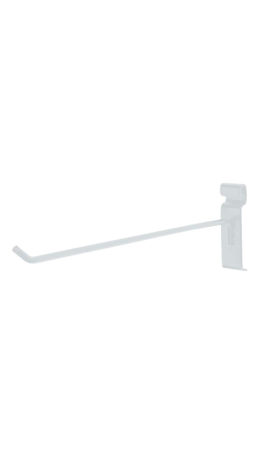 White Peg Hooks for Grid Wall 12" Store Supply Warehouse