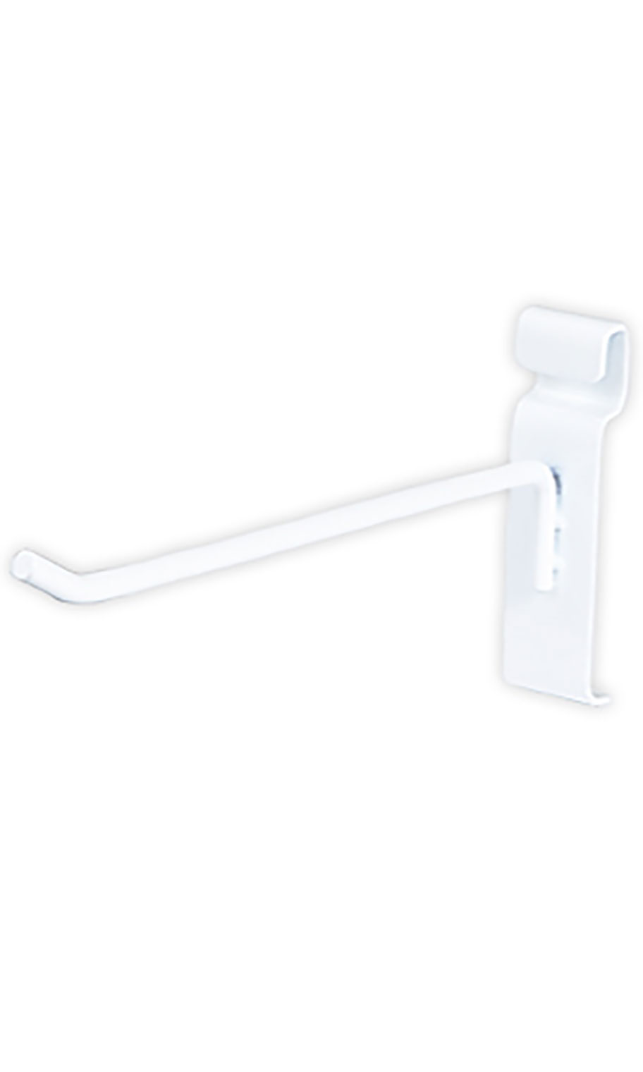White Peg Hooks for Grid Wall 8" Store Supply Warehouse