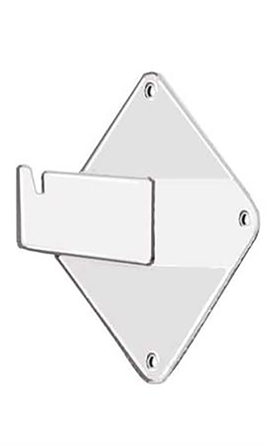 White Wall Mount Bracket for Wire Grid Wall Store Supply
