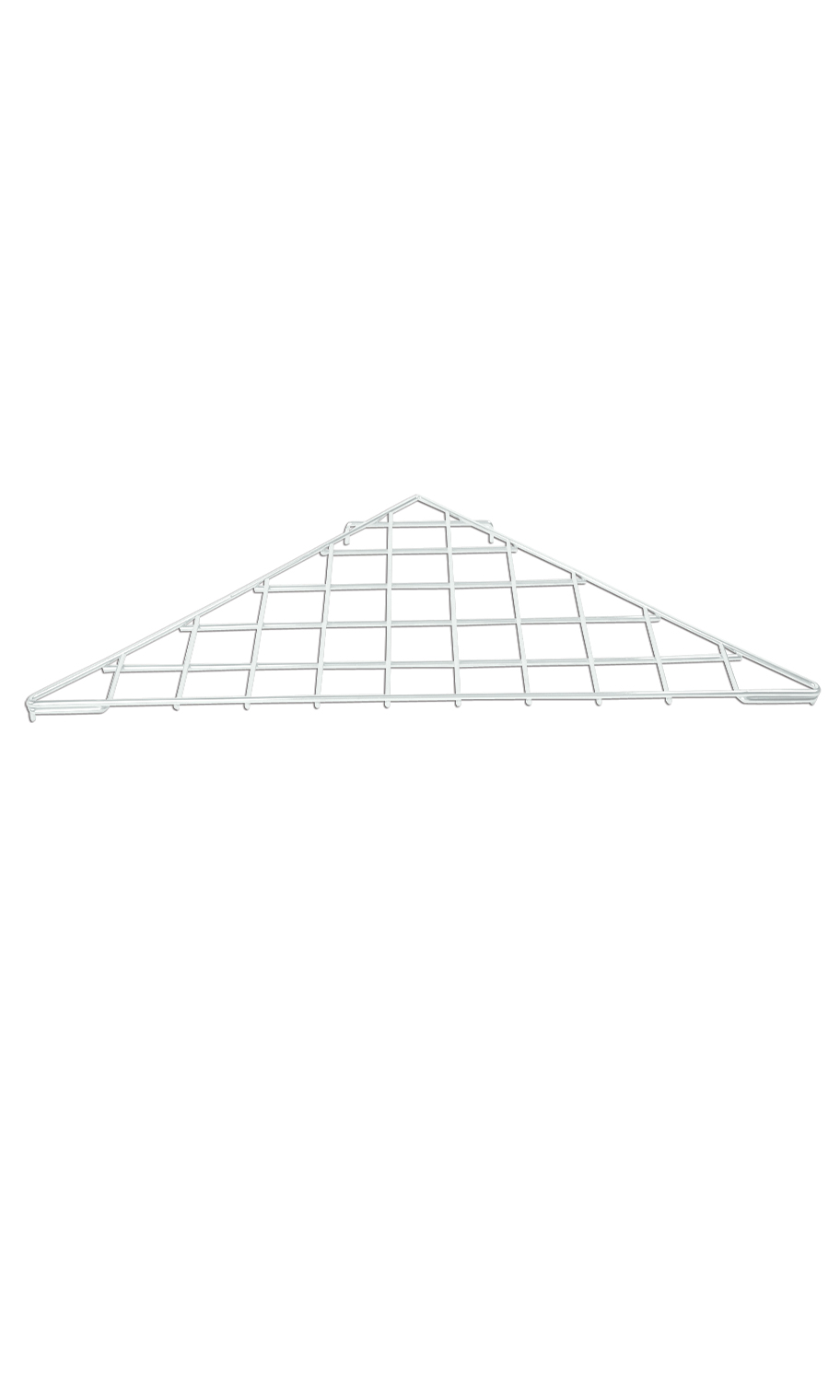 White Triangle Shelf for Grid Wall & Slat Grid Store Supply