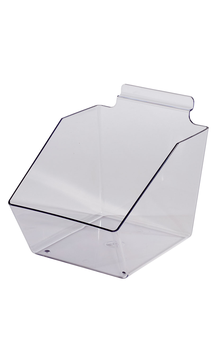 Plastic Dump Bin for Slatwall Store Supply Warehouse