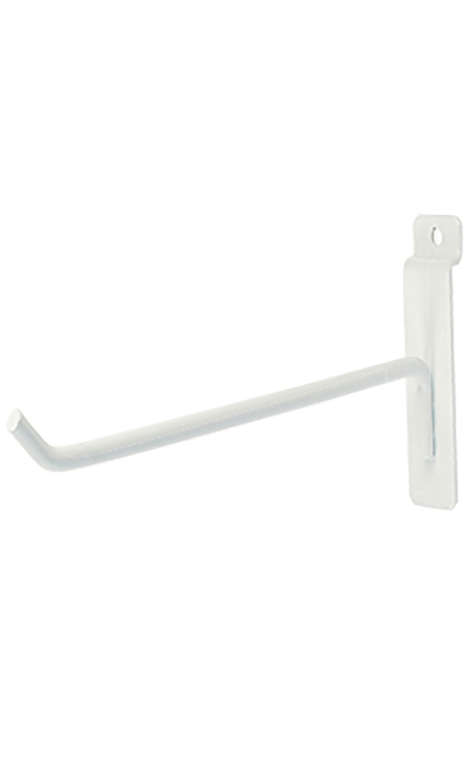 Wholesale White Slatwall Hooks 10" Store Supply Warehouse