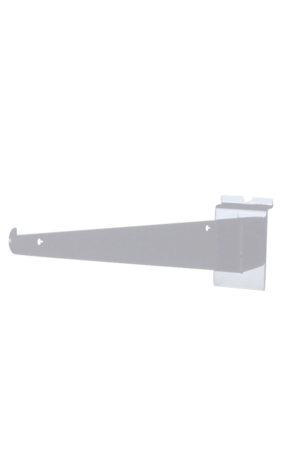 White Slatwall Shelf Brackets 10" Store Supply Warehouse