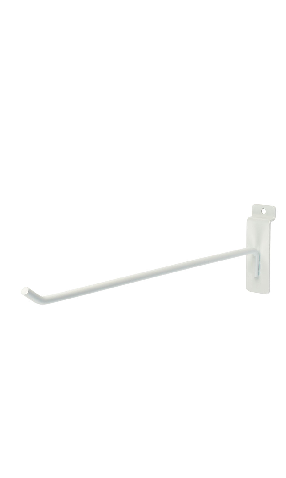Wholesale White Slatwall Hooks 12" Store Supply Warehouse