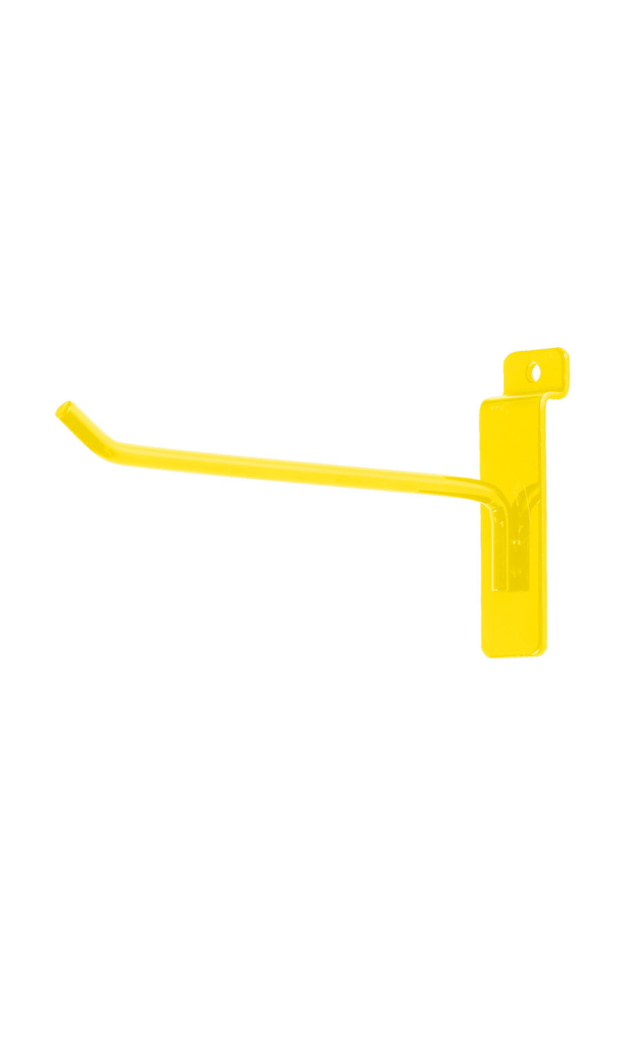 Bright Yellow 6" Slatwall Peg Hook Store Supply Warehouse