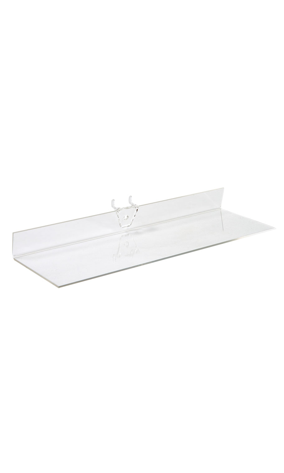 12"L x 4"W Acrylic Shelves For Pegboard Fit 1/4" Holes