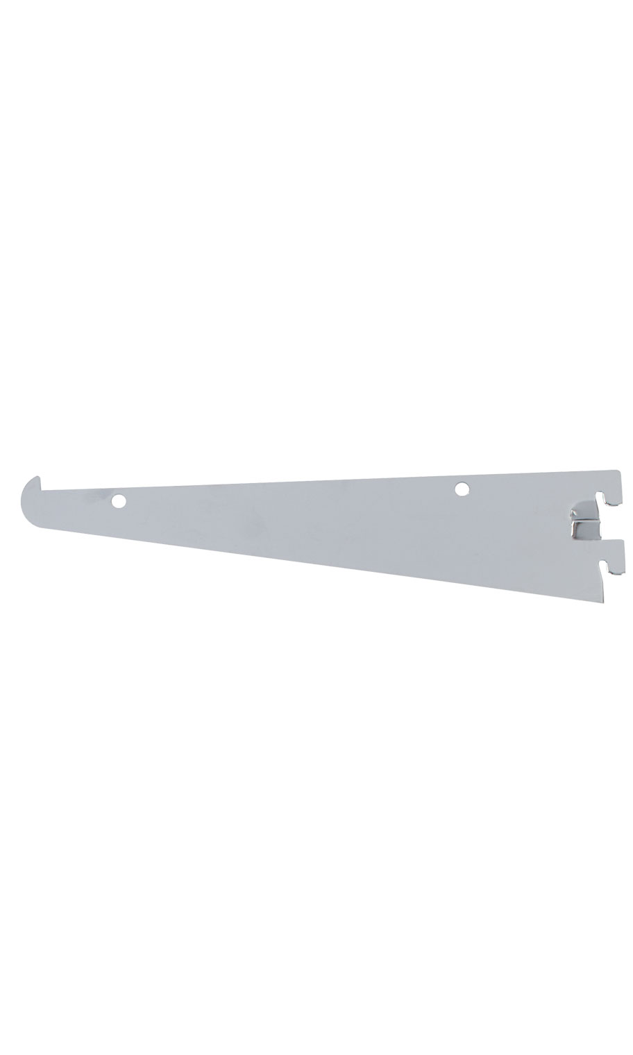 8 inch Chrome Metal Shelf Bracket for Slotted Standard SSW