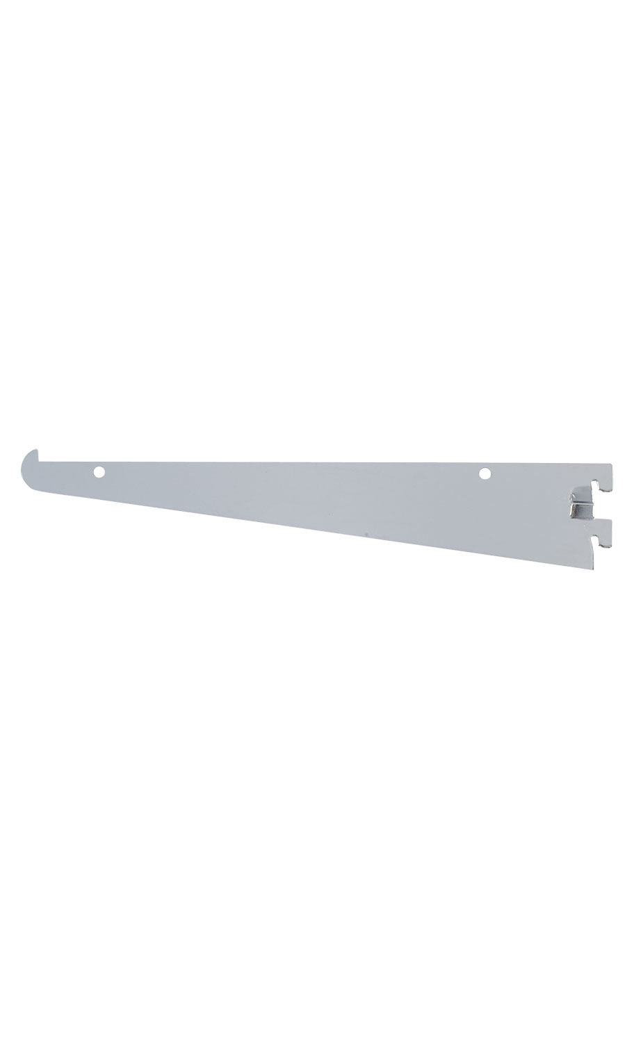 10 inch Chrome Metal Shelf Bracket for Slotted Standard ½ inch slots