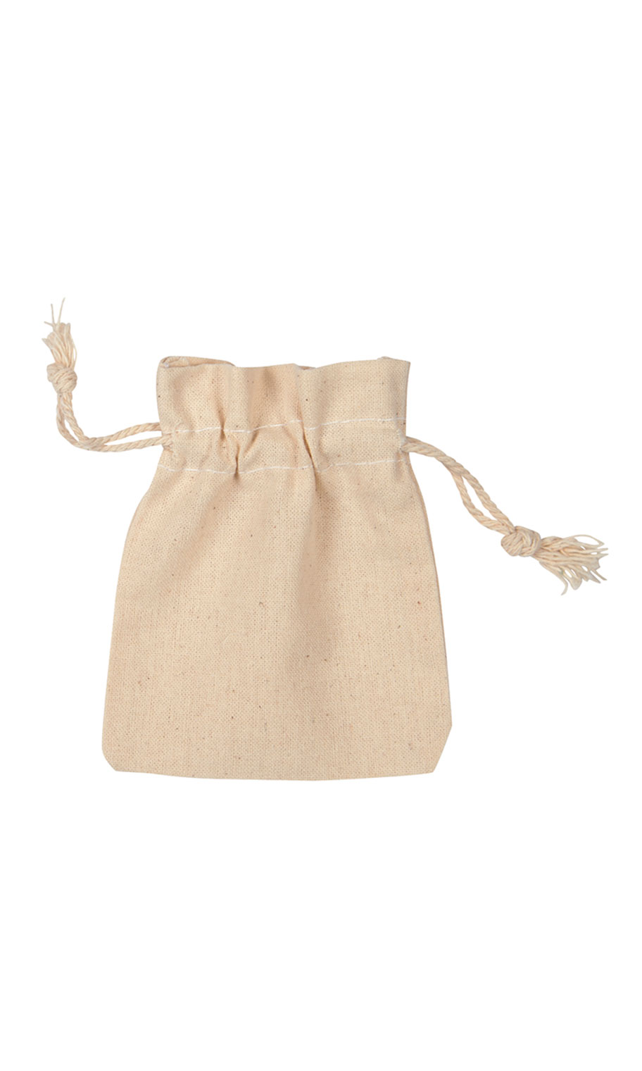 Medium Natural Cotton Drawstring Pouch Bags Simple Retail