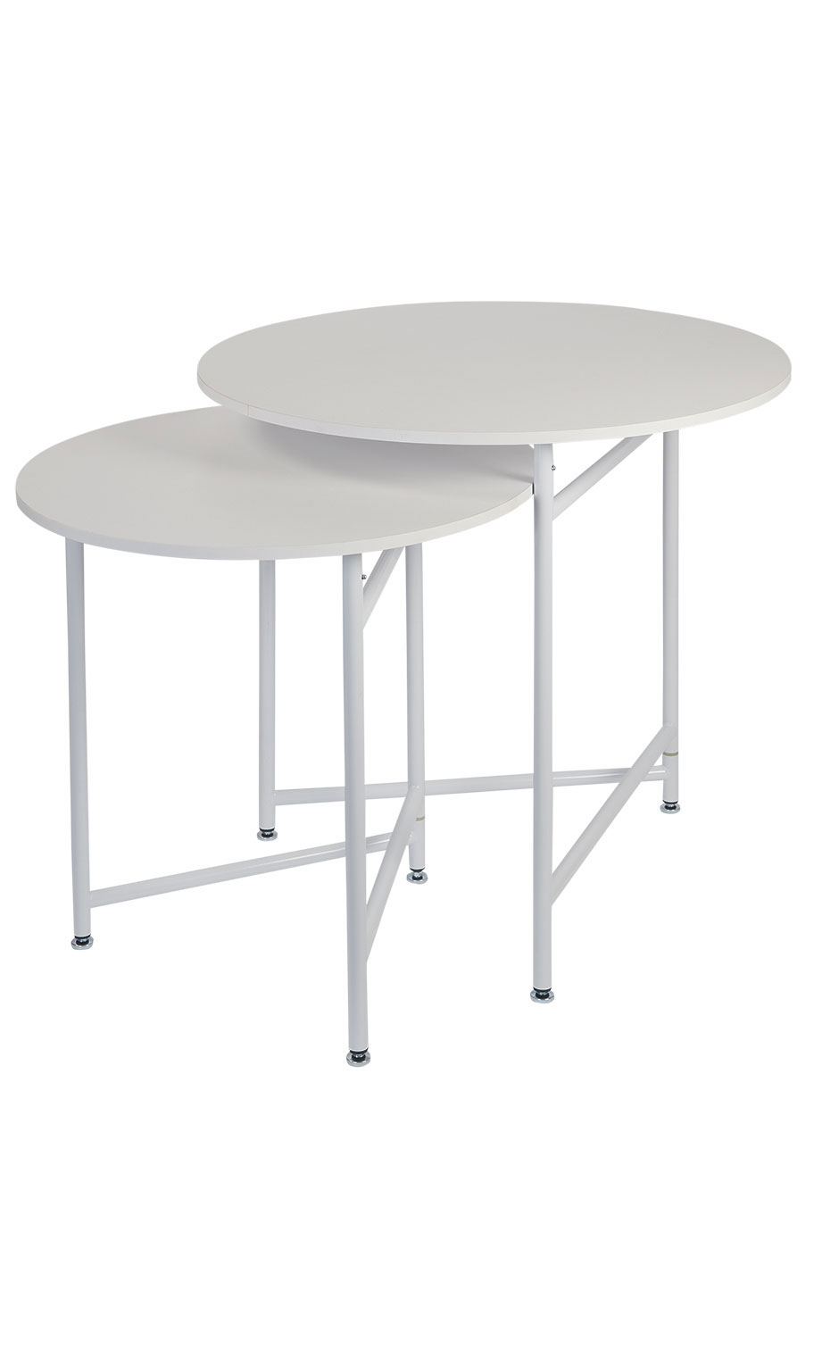 White Round Nesting Tables
