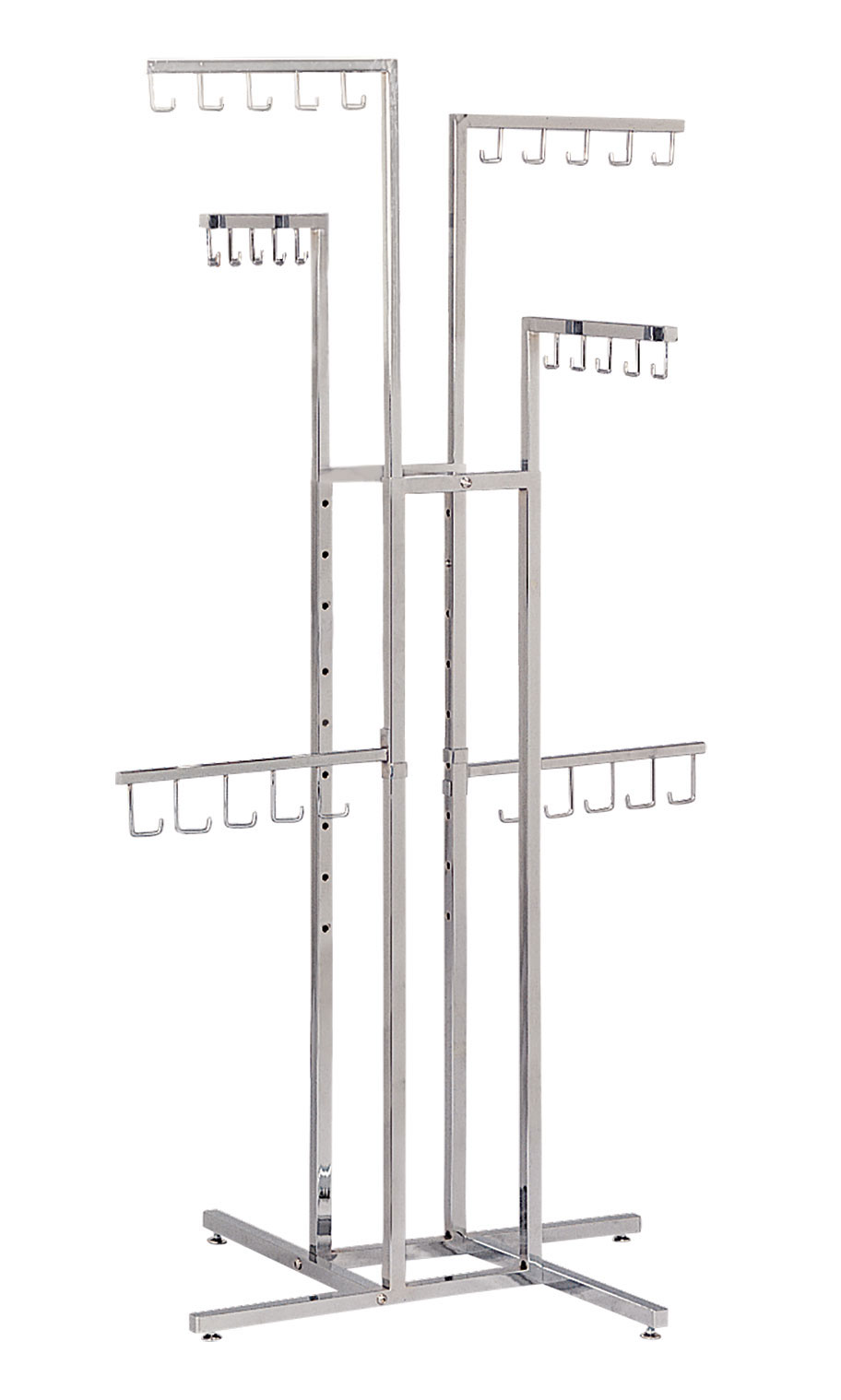 Chrome 4Way Handbag Racks Store Supply Warehouse