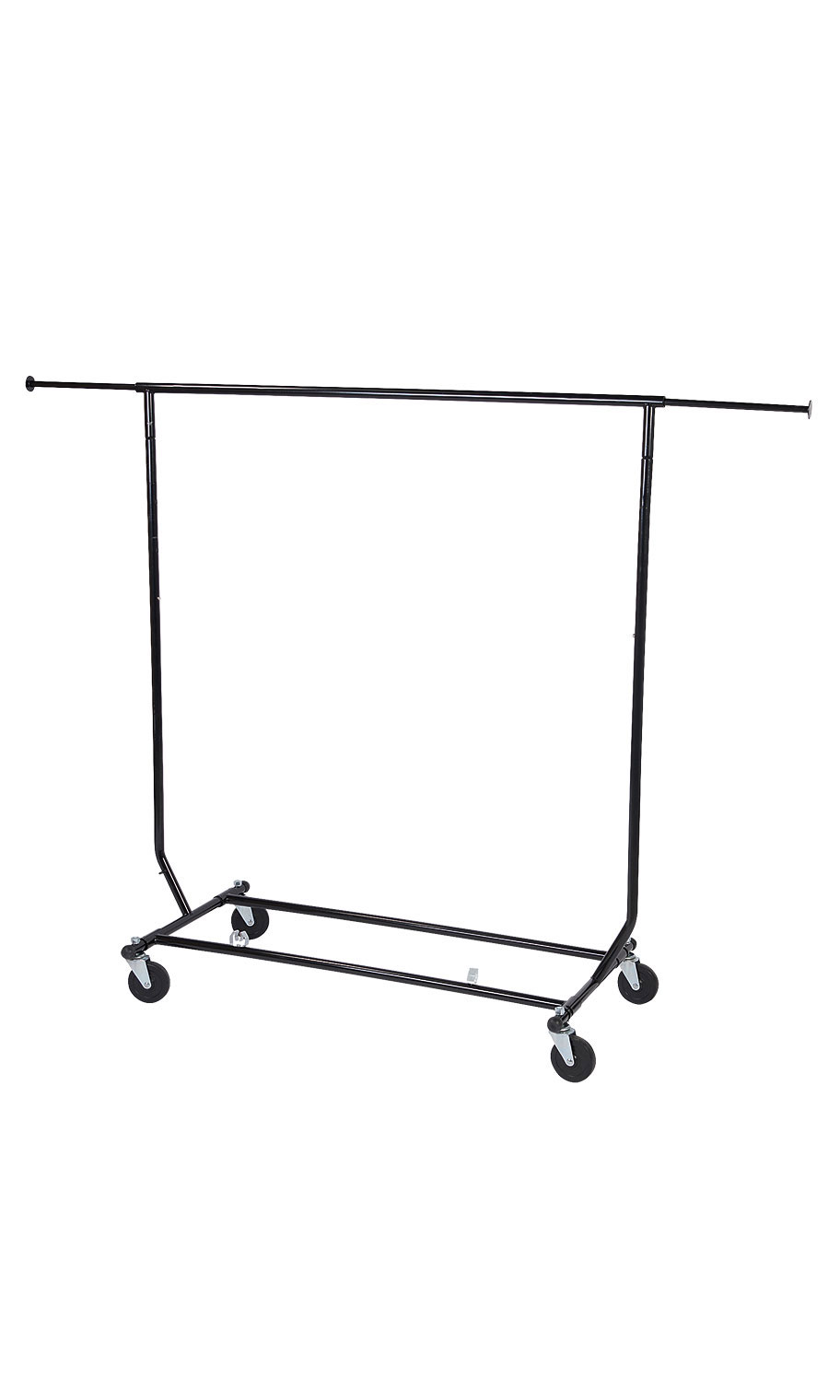 Black SingleRail Collapsible Salesman Rack Store Supply