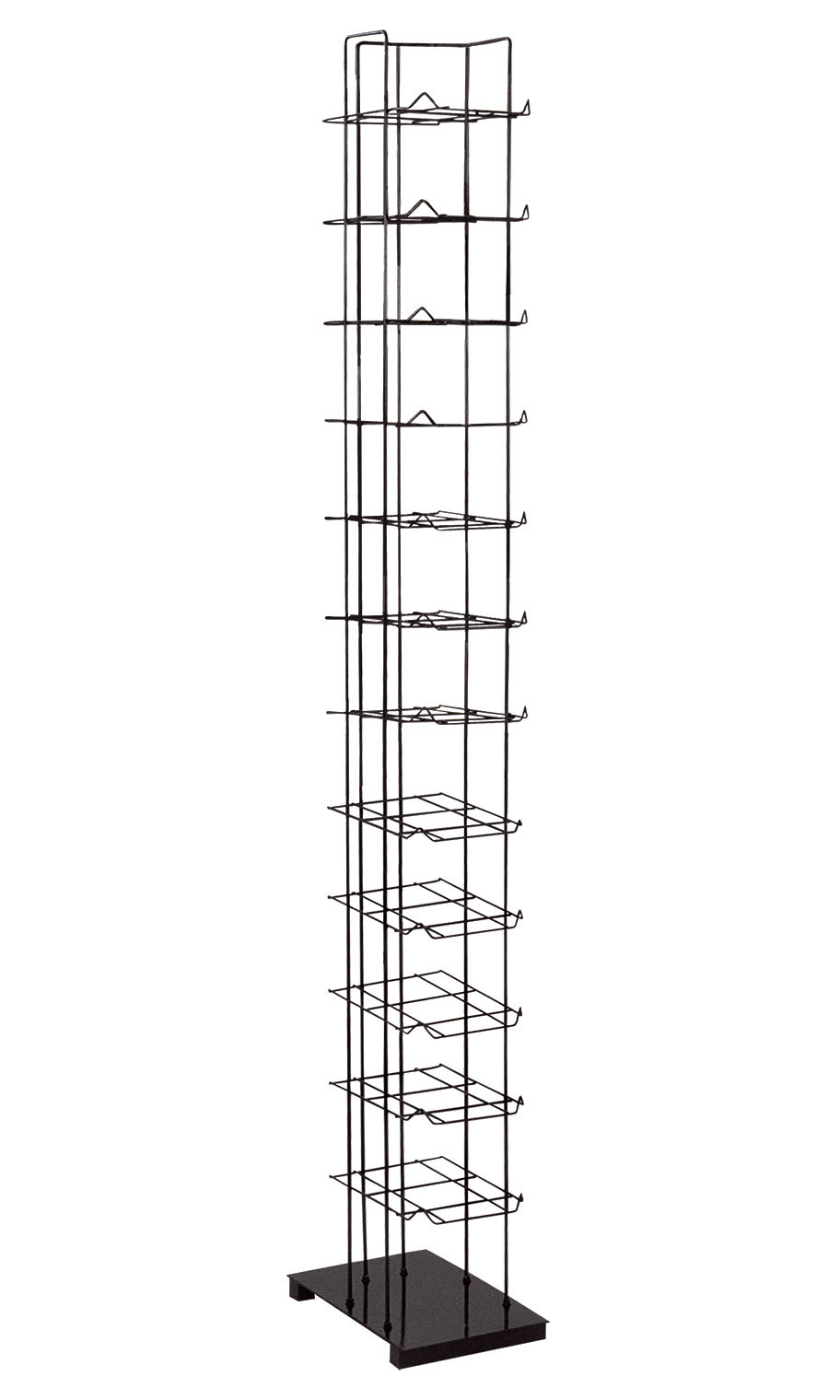 Black Floor Standing Cap Rack Store Supply Warehouse