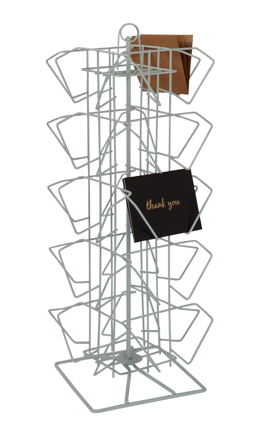 20Pocket Rotating Countertop Postcard Rack