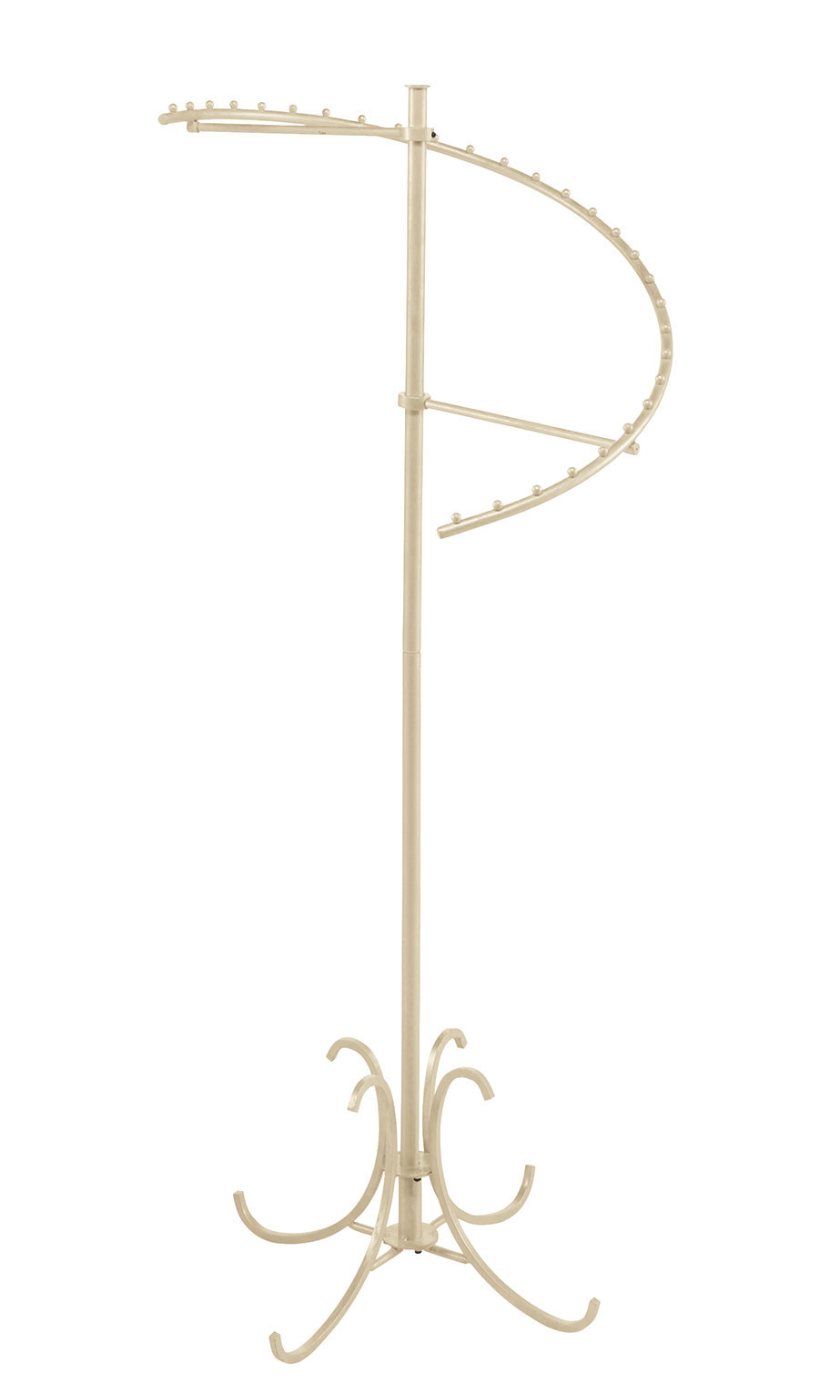 Boutique Ivory 29Ball Spiral Clothing Rack Store Supply Warehouse