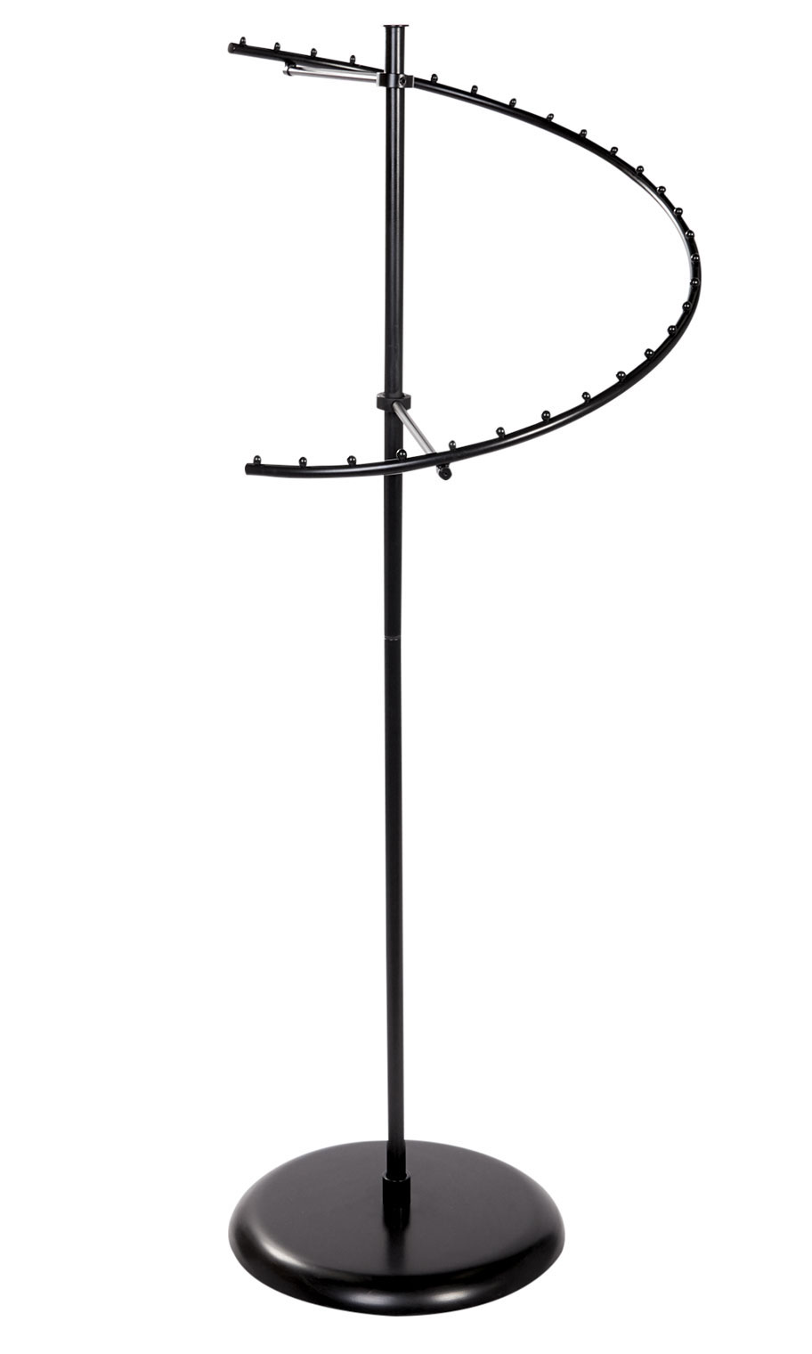 Black 29Ball Spiral Clothing Rack Store Supply