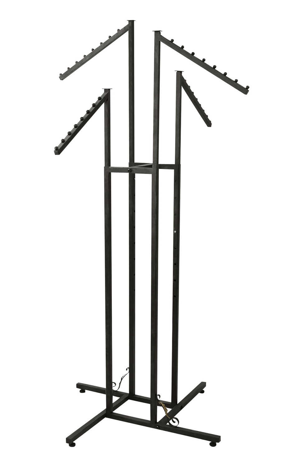 4Way Boutique Clothing Rack Slant Arms Store Supply Warehouse