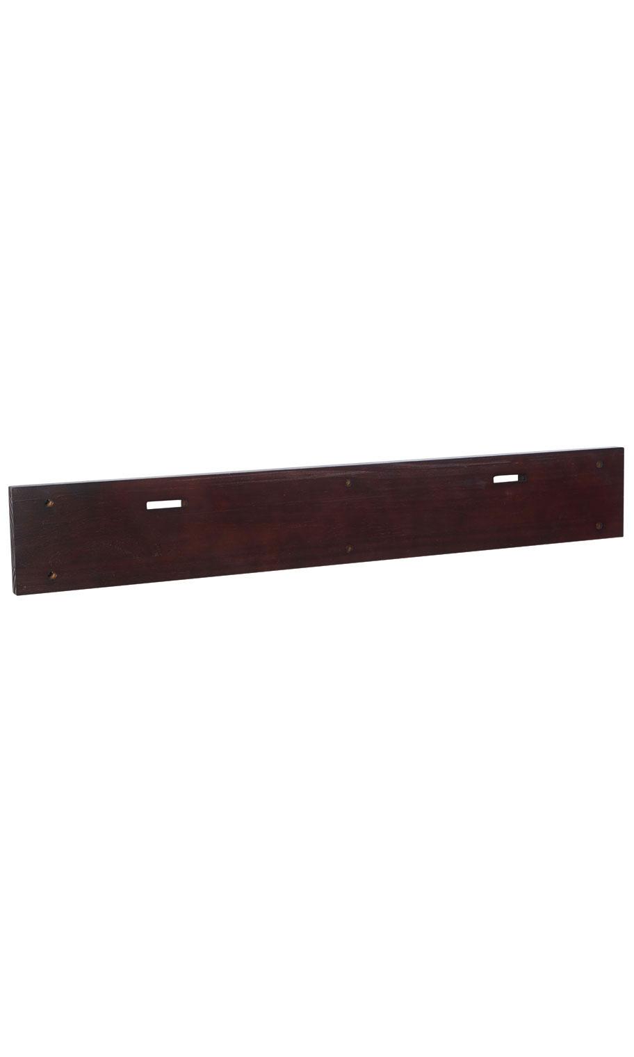 Double Slot Wall Mount Board Natural Grain Dark Walnut Store Supply