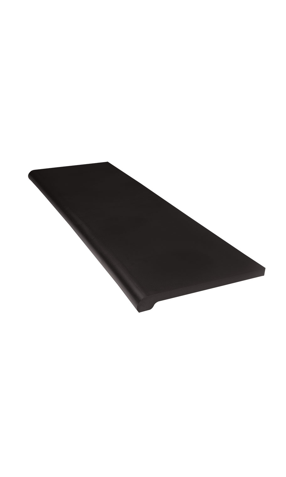 Black Molded Bullnose Slatwall & Gridwall Shelves 48" Store Supply