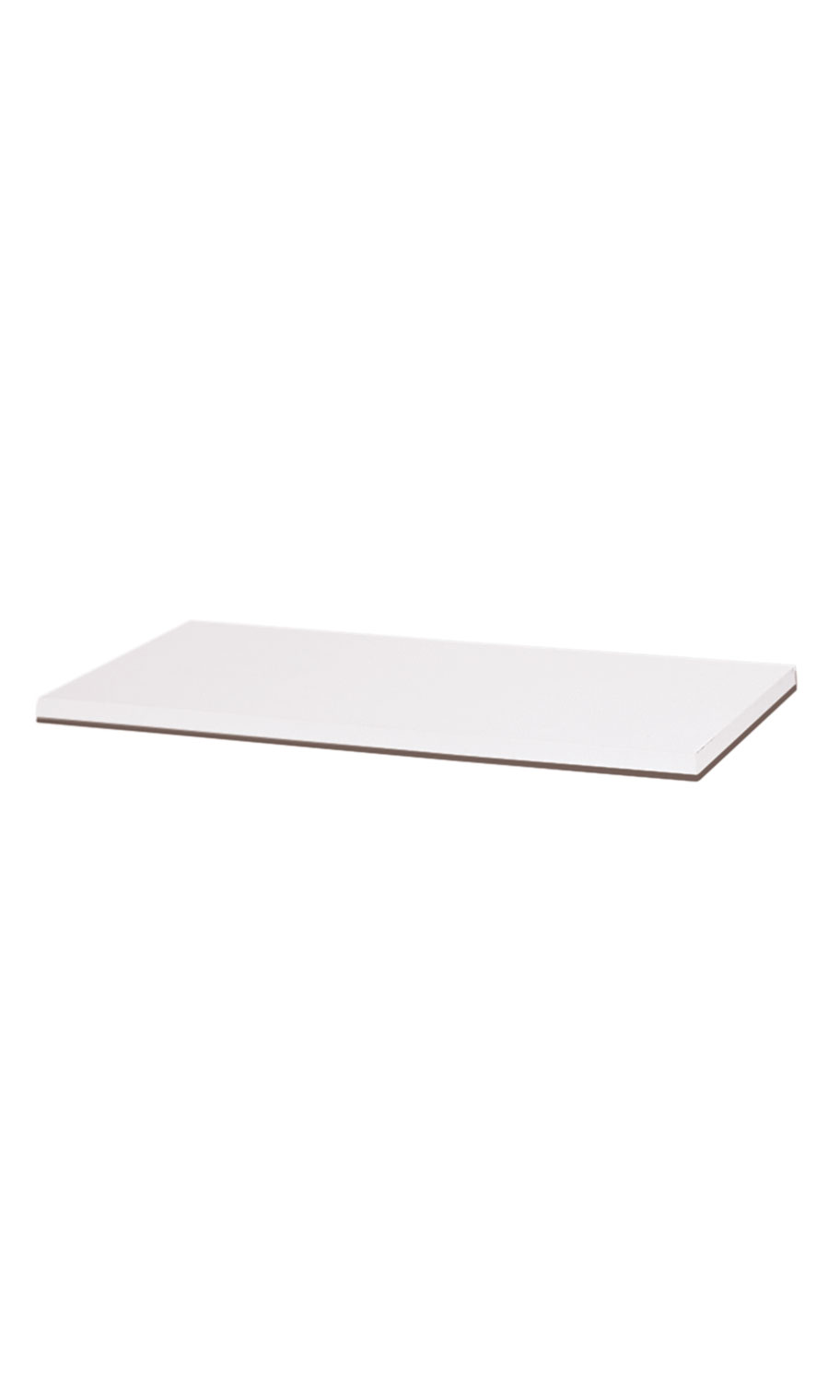 48'' x 12'' White Laminated Melamine Shelves Store Supply