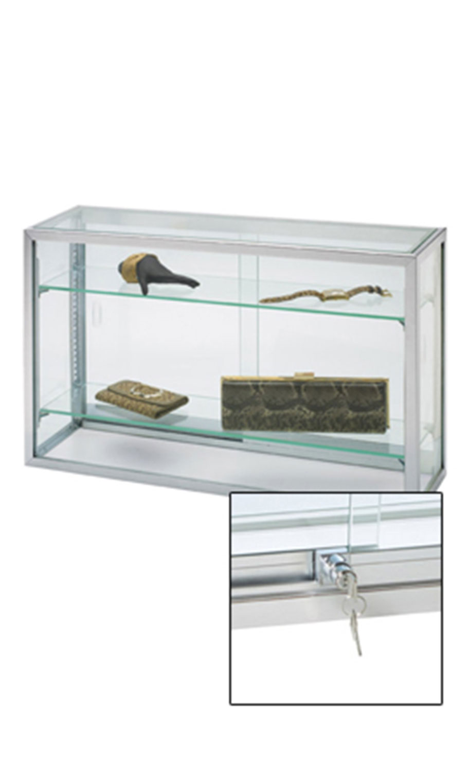 Glass Upright Countertop Display Case