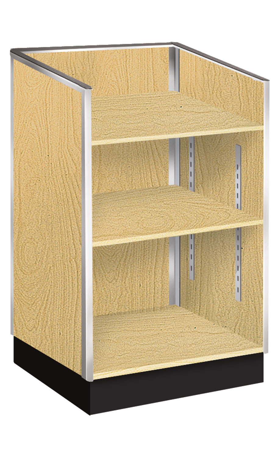 Maple Metal Framed Well Top Register Stand 38" x 20" x 24" SSW