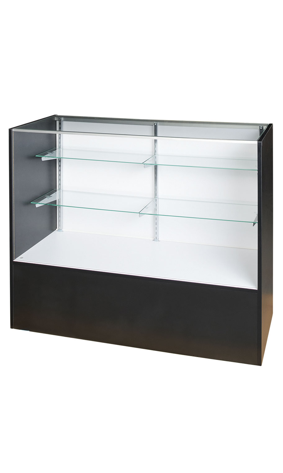 48" Black Display Case w/ Lighting Store Supply Warehouse