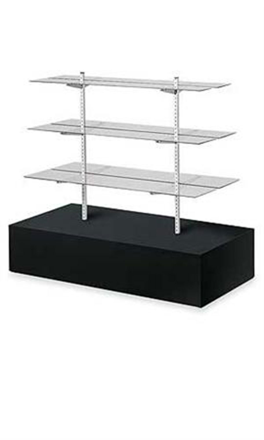 Black Gondola Units with Glass Shelves - 54