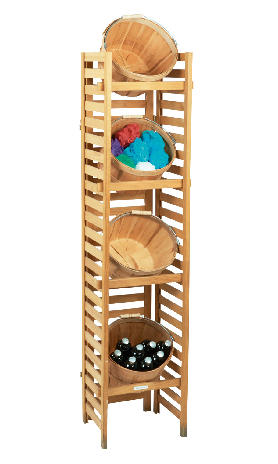 4 Tier Peck Basket Displays Store Supply Warehouse