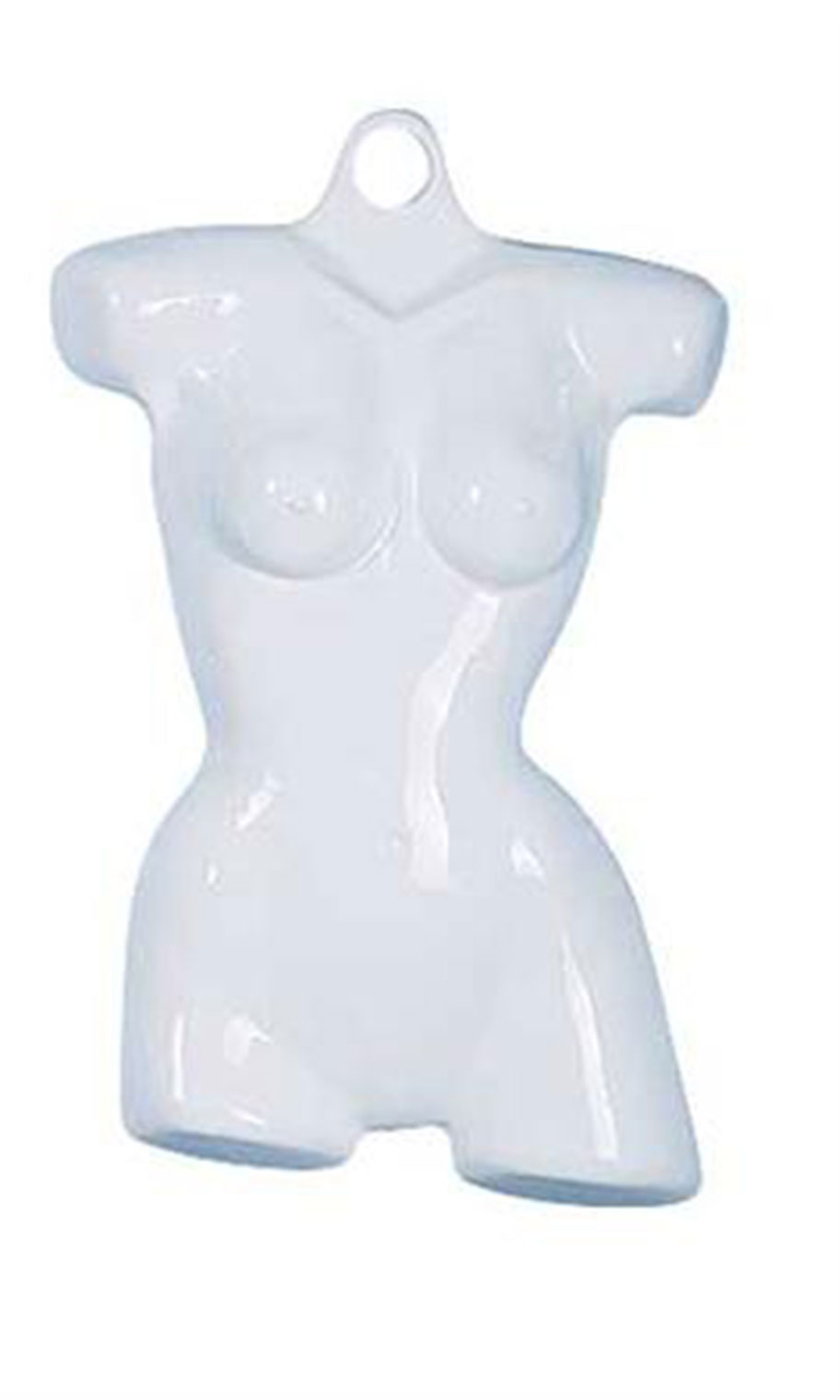 White Plastic Curvy Female Clothing Forms Store Supply