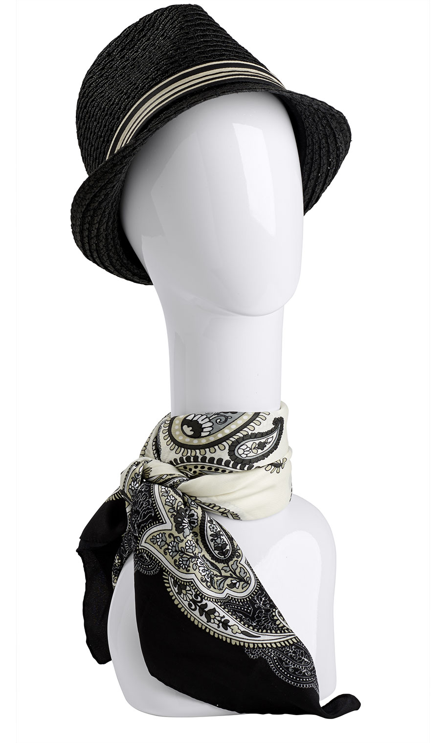 Glossy White Plastic Mannequin Head - Store Supply Warehouse