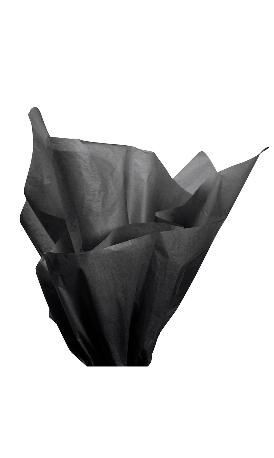 black tissue paper