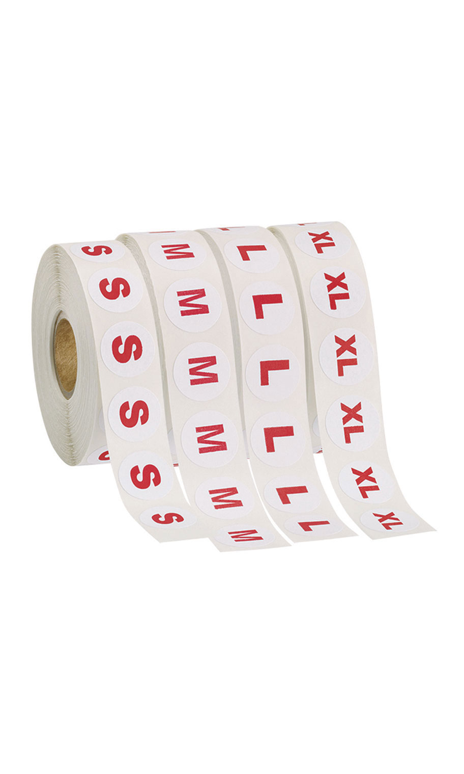 SelfAdhesive Round Size Labels Kit Small, Medium, Large & XL Labels