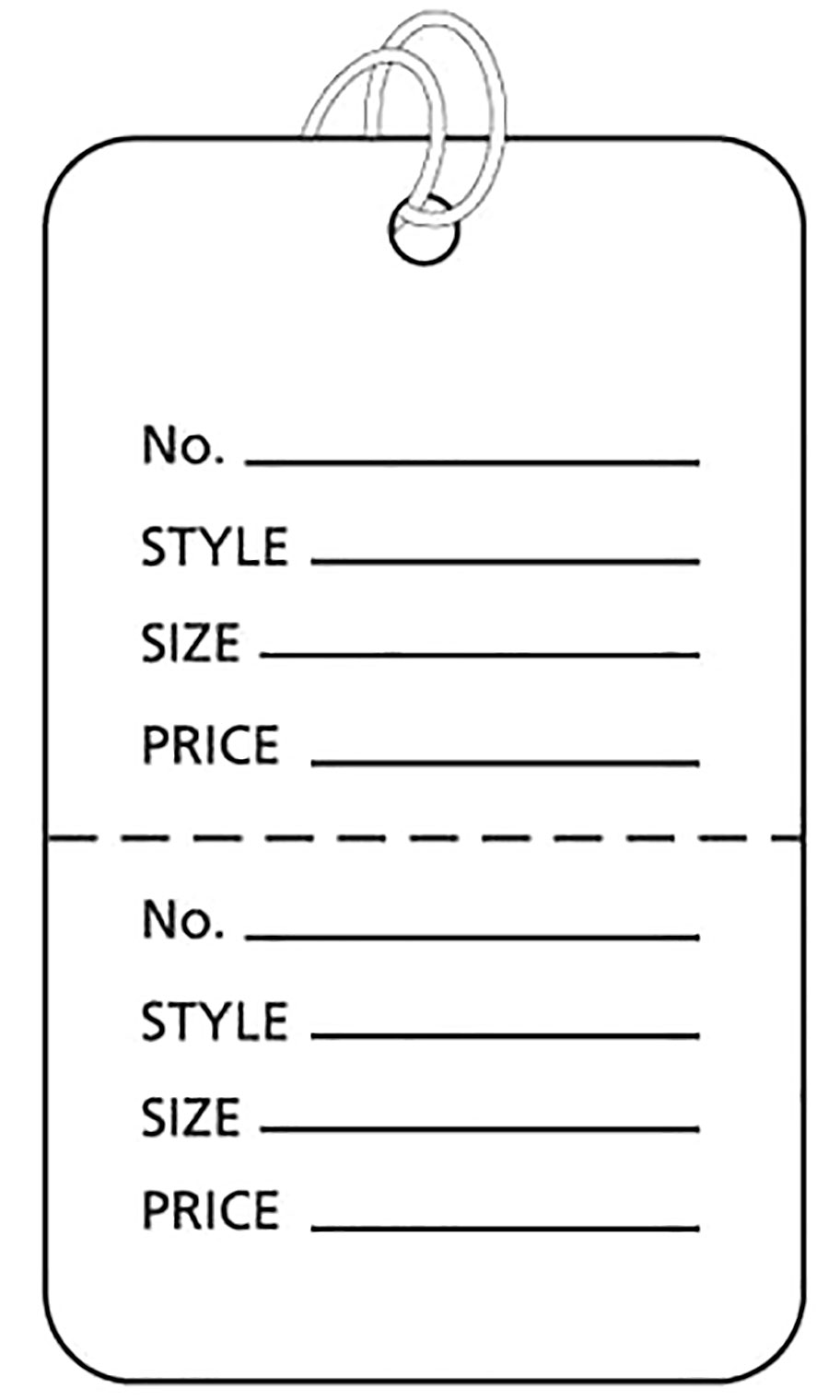 Large White String Coupon Price Tag Store Supply Warehouse