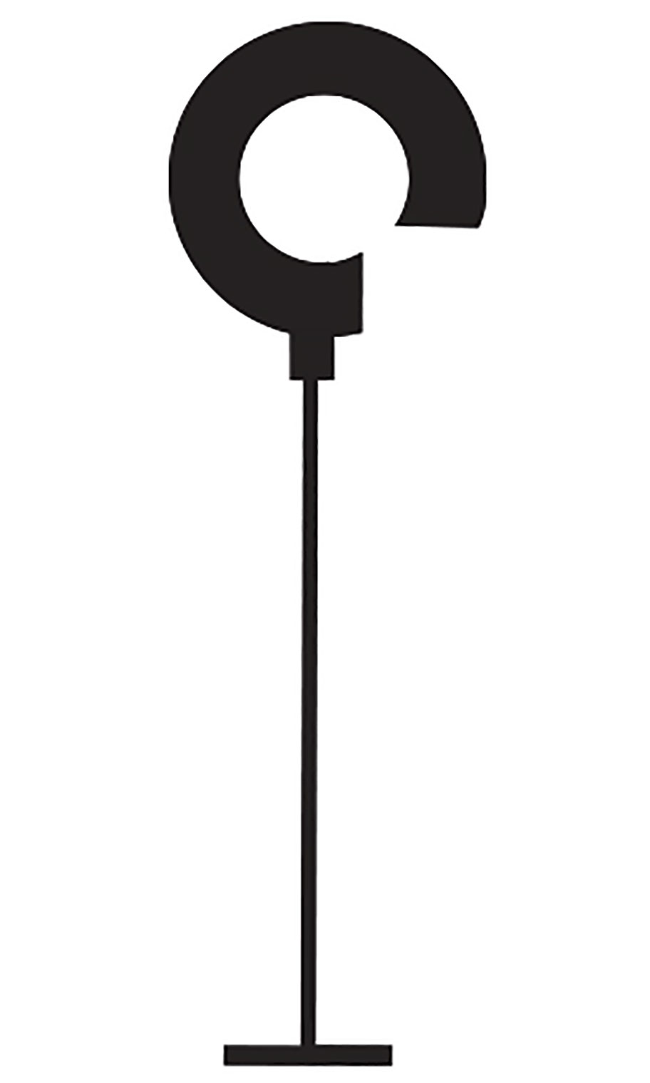 2" Black Hook Tag Fasteners Store Supply Warehouse