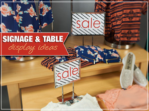 signage table