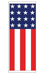 Patriotic Theme Flag - Vertical Flag
