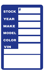 Blue Window Stock Stickers