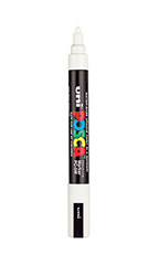  White Water Based Paint Marker with 1/8 inch tip