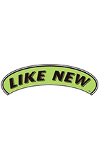 Arch Windshield Slogan Sticker - Black/Neon Green - "Like New"