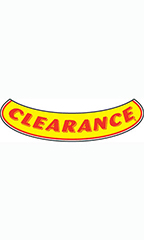 Smile Windshield Slogan Sticker - Red/Yellow - "Clearance"