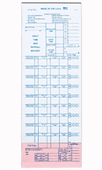 Self-Adhesive Time Payroll Tickets