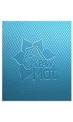 PawMat Anti-Fatigue Grooming Mat (24" x 24") - Ocean Blue/ Black