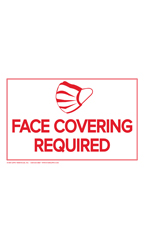 Face Covering Required Policy Sign Card