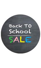 Circle Back to School Sale- Chalkboard Sign Cards