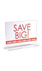 11 x 7 inch Double-Sided Acrylic Sign Holder