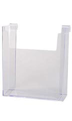 8 ½" x 11" Clear Acrylic Literature Holder for Wire Grid