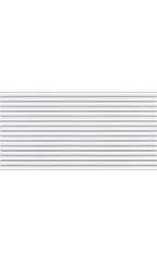 4 x 8 foot Horizontal White Slatwall Panel With Metal Inserts